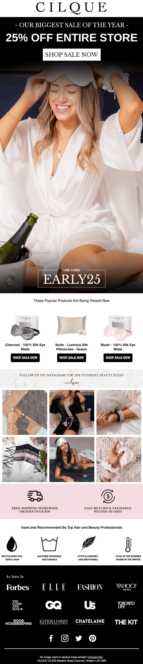 email ad sample